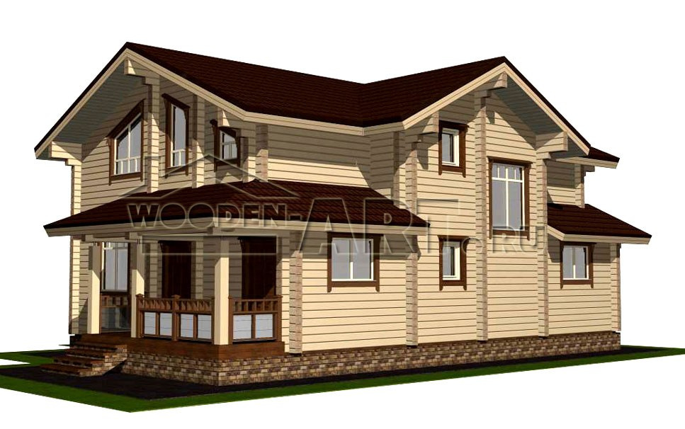 «Звенигород» 260 кв. м. Проекты деревянных домов