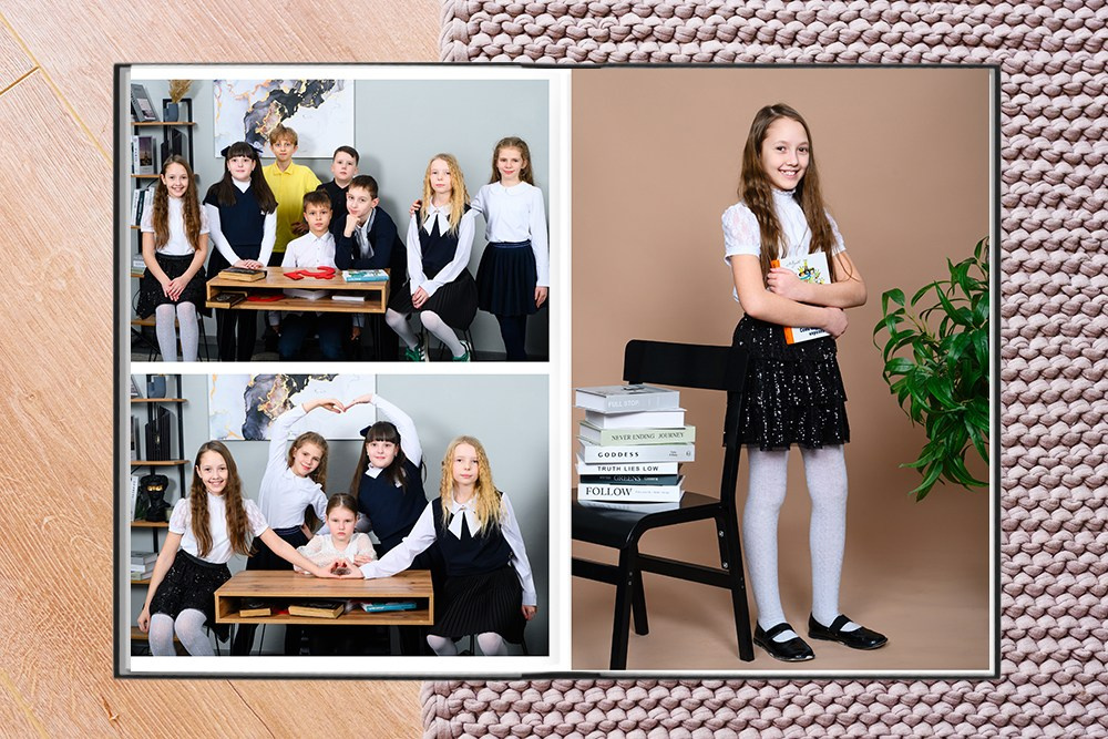 Выпускной альбом для школы «Стиль». Студия выпускных альбомов Ольги Галкиной. Томск