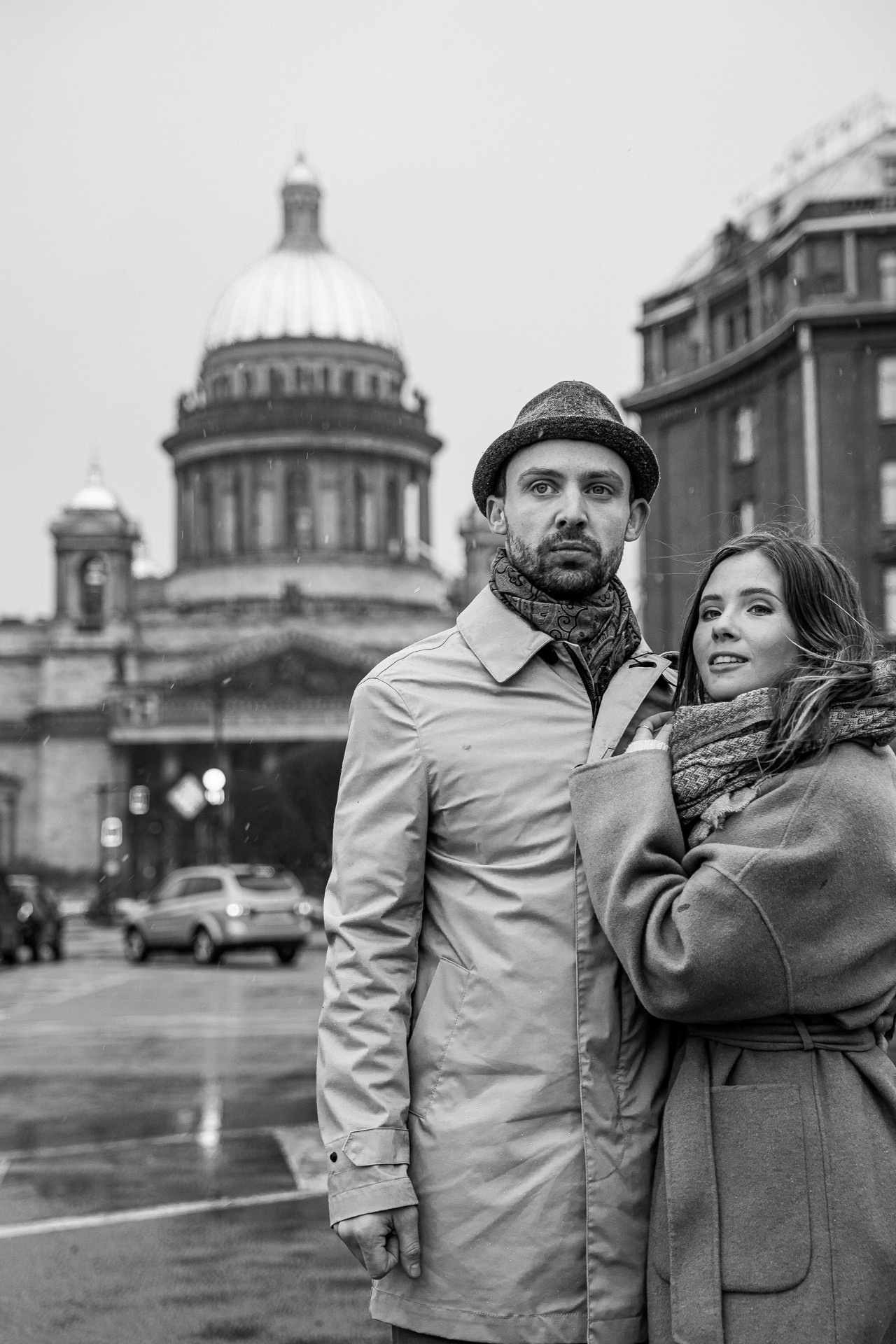 Филипп и Полина. Прогулка под Питерским дождем. Саша Потапкин Фотограф. Сочи, Екатеринбург, Москва