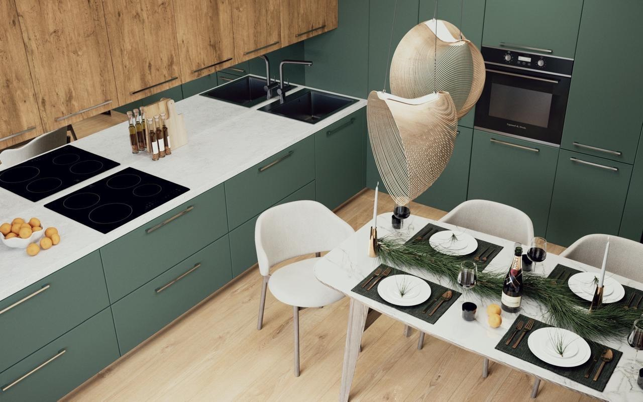 Кухня для молодой пары (г. Кемерово). Ирина Змазнева_Дизайнер интерьера_Новосибирск