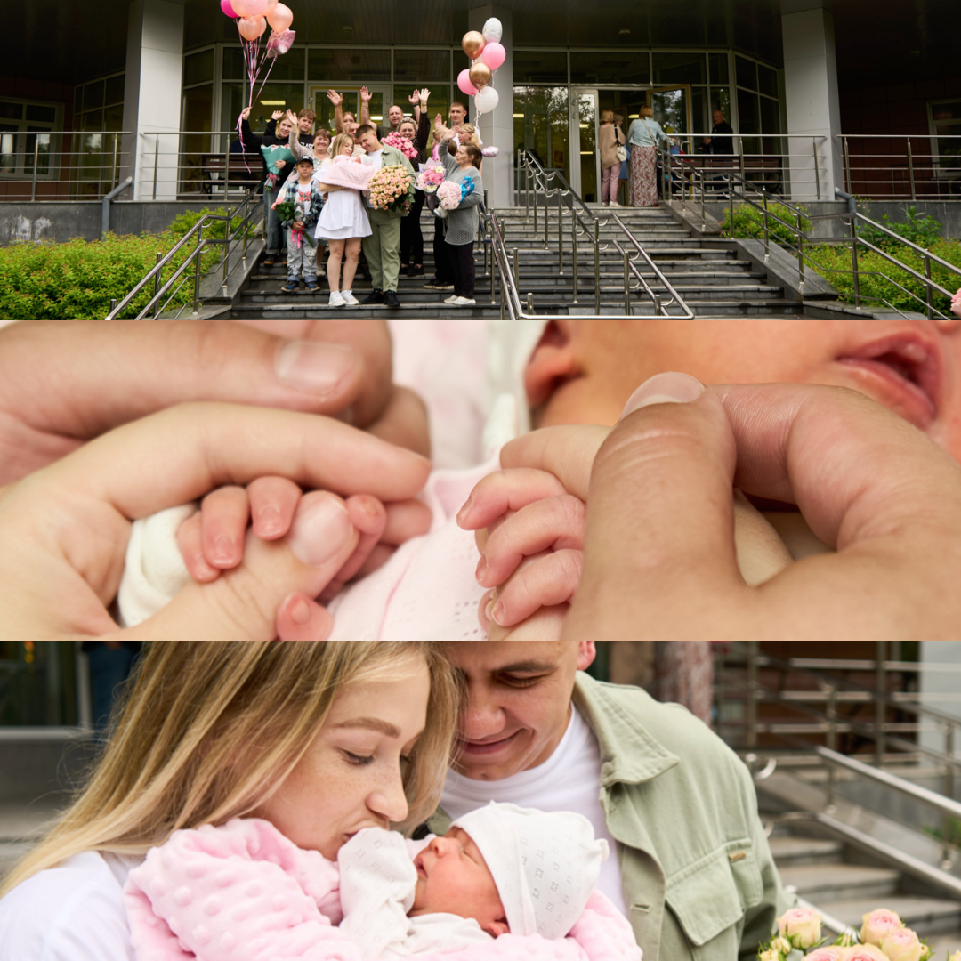 Фотосессия выписки из роддома. Фотограф Екатеринбург Кокшарова Александра