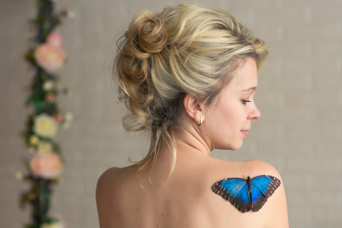 Фотосессия с живыми тропическими бабочками в Краснодаре. Интерьерная фотостудия FOTOGEN г. Краснодар