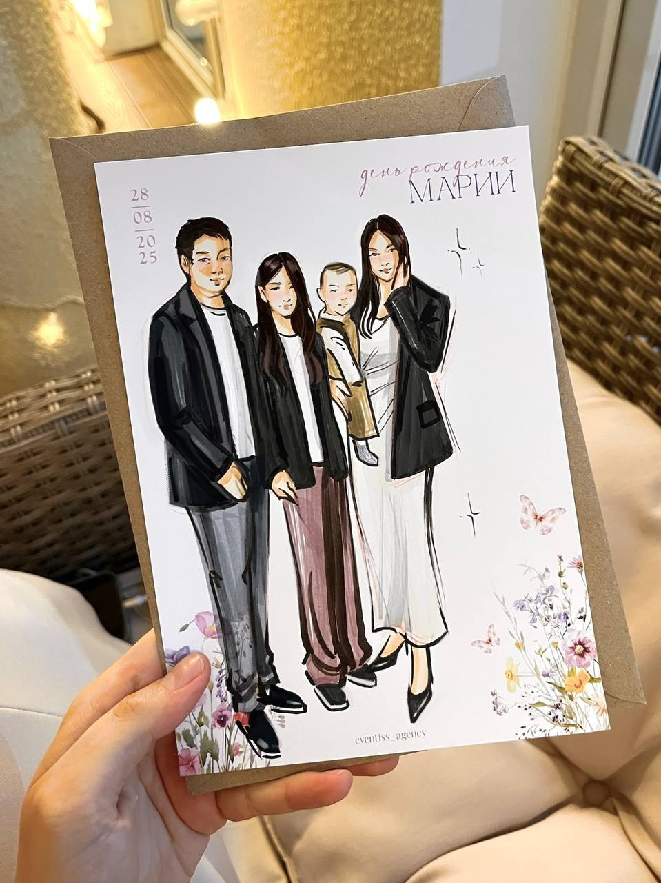 Скетчи  гостей на свадьбах, днях рождениях, праздниках в полный рост. Eventiss art agency| Художники и арт-услуги на мероприятие Москва и МО