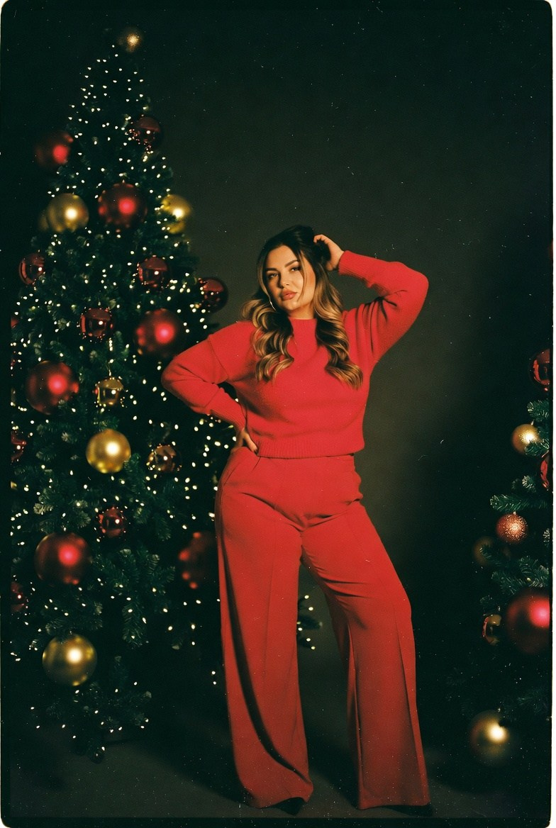 Плюс сайз в красном