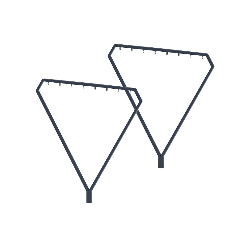 Стойка для сушки белья - МФ 60.01.01-01.И1 Габариты (ШхДхВ): 1700x42x1800 мм Зона безопасности, мм: 4700х4800