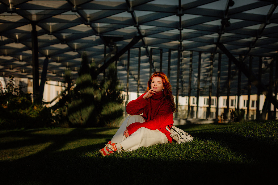 Фотосессия в парке. Деловая и Бизнес съемка в  Москве Инесса Грушко