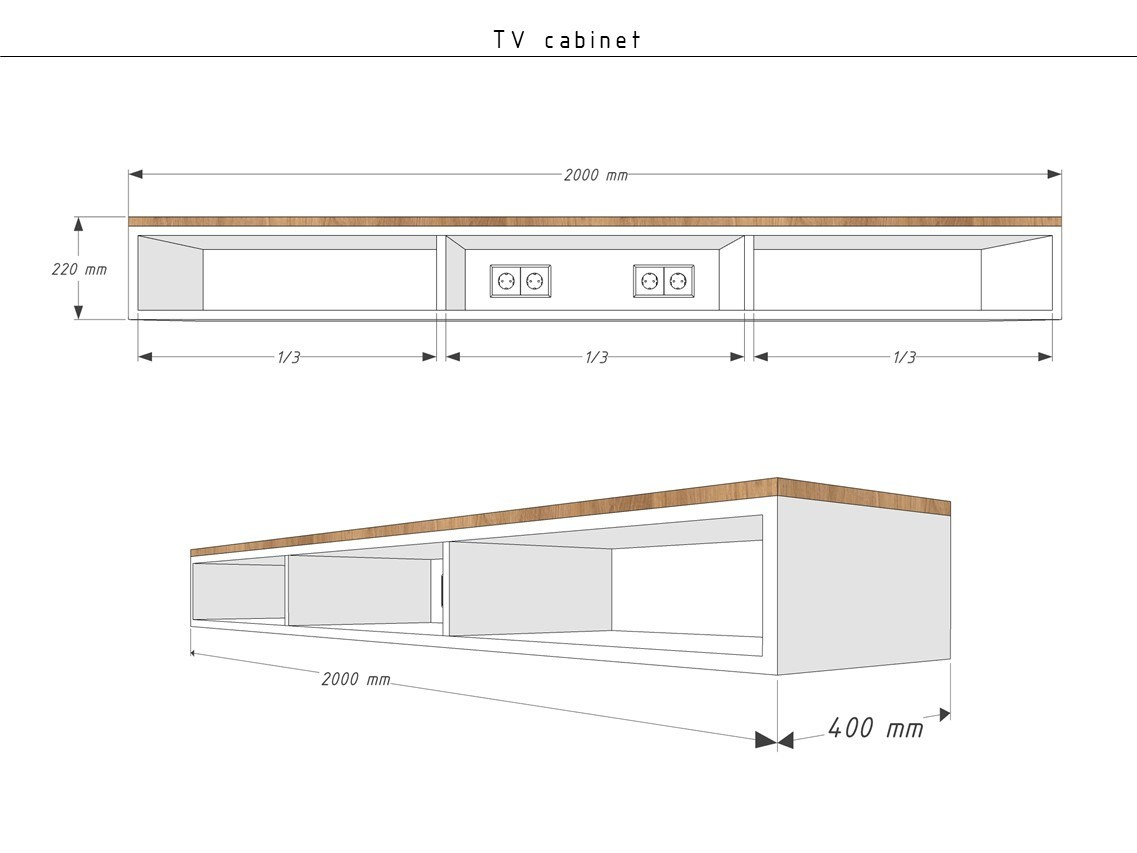 Альбом столярных изделий для проекта студии. Интерьерная визуализация SketchUp+Enscape