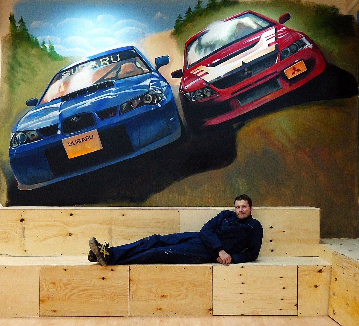 Ajstyle autoshop, 338х426, акрил, 2012