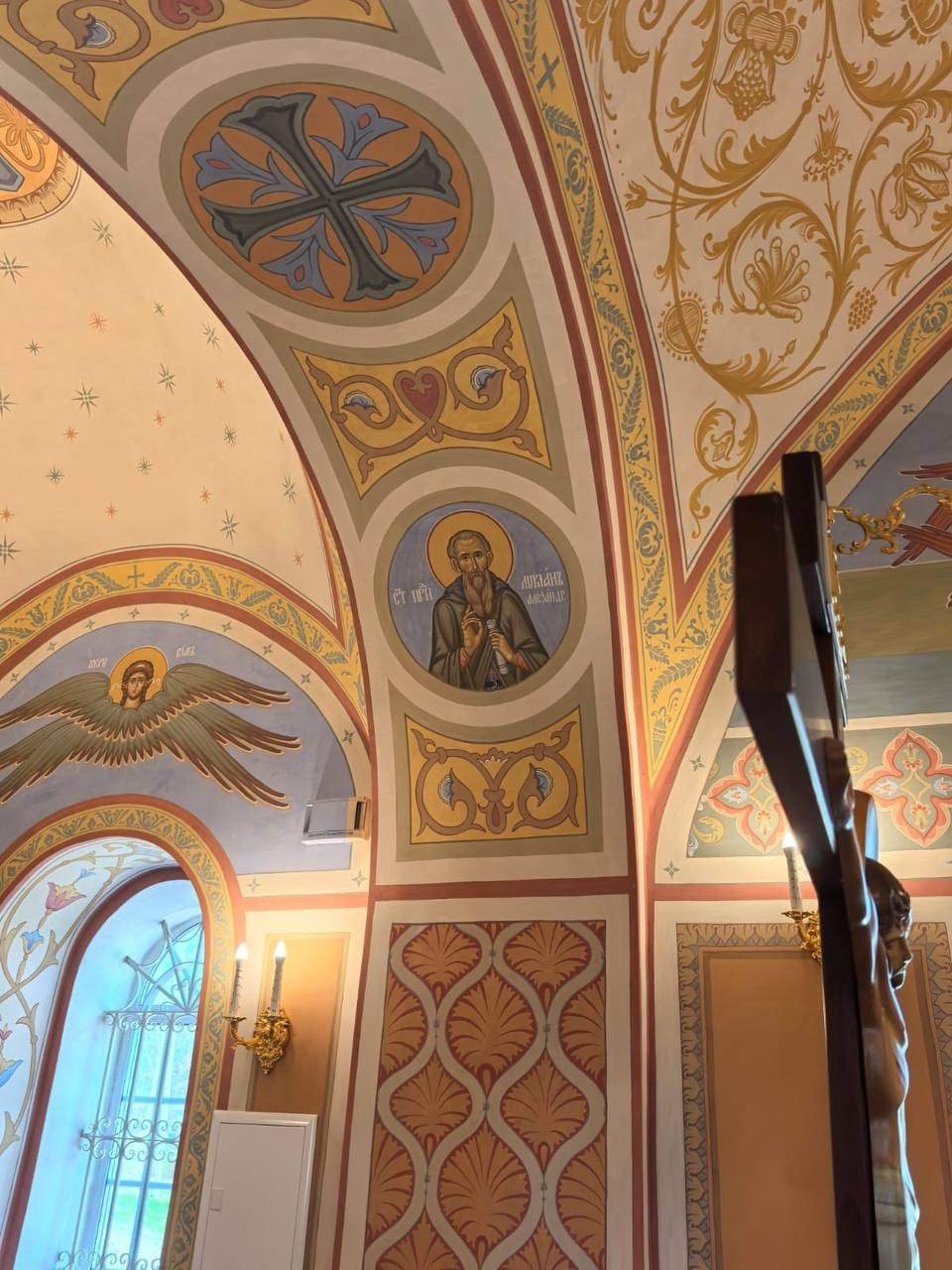 Мастерская МАГДАЛИНА роспись Храмов, д. Нововоскресенское, Александровский р-н., Храм Вознесения. МАГДАЛИНА — мастерская церковного искусства