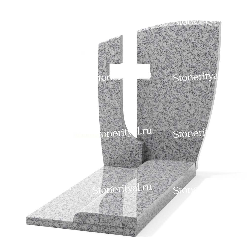 Комбинированные памятники на одного. Изготовление и установка памятников в Москве и МО