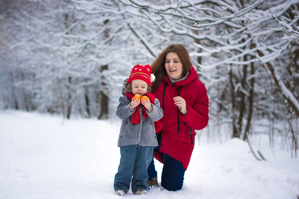 Зима в лесу. Фотосессия беременности — Крылова Натали — Москва