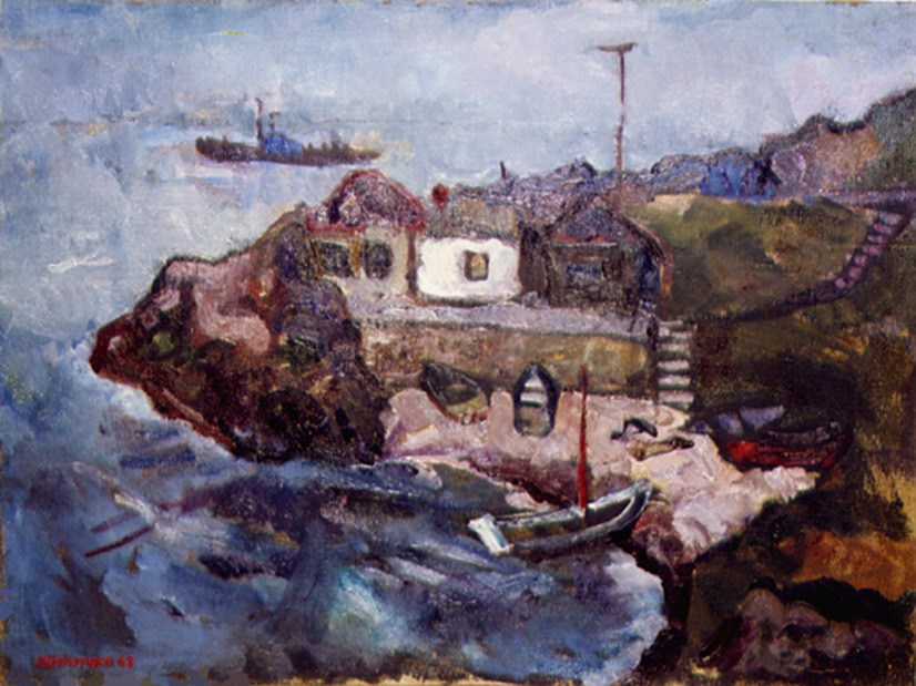 «Берег под Одессой» 1962 год Собр. Д. Томас. Мадрид. Художник Величко Вадим Семёнович