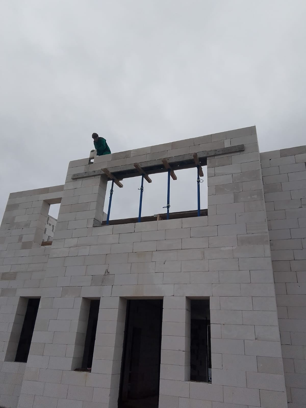 Кладка газоблока