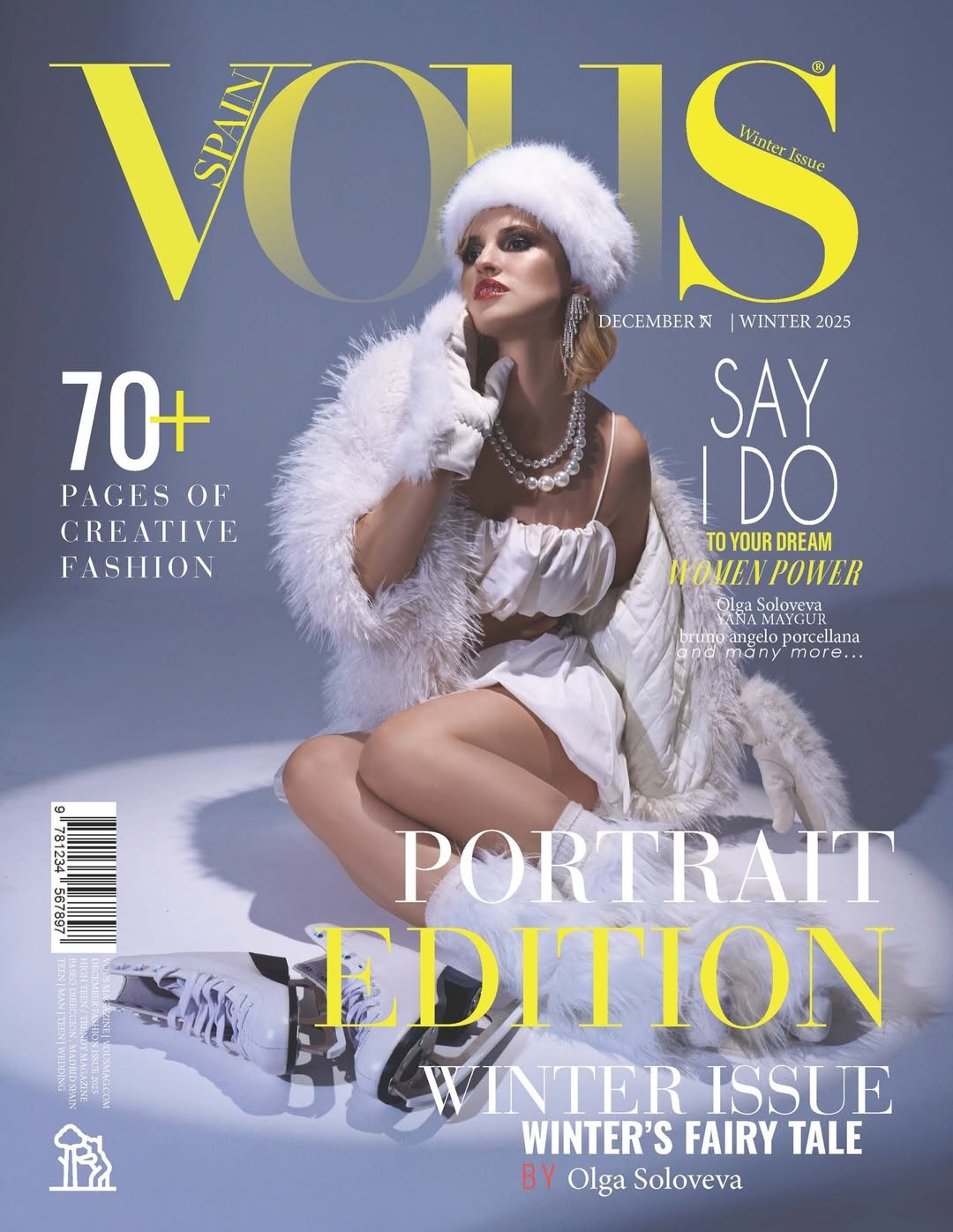Работа моей команды на обложке Мадридского журналв. Стилист-визажист в Москве Коваль Маруся