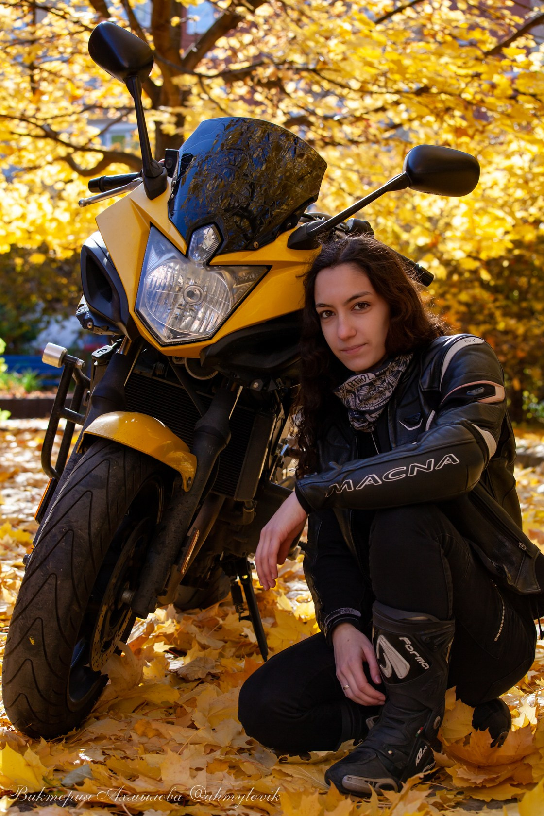 Алина Вартанова (Yamaha Diversion F 600). Виктория Ахмылова. Фотограф в Москве