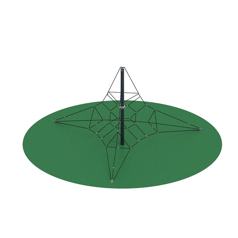 Пирамида - СК 2.05.05-РК сетка на резиновое покрытие Габариты (ШхДхВ): 4820x4175x2960 Зона безопасности, мм: 8260х7615 Возрастные ограничения от 5 до 14 лет, весом не более 70 кг 
