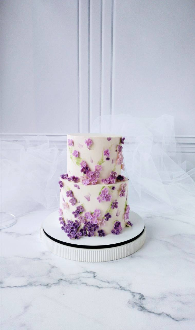 Работы учениц. Аникина Юлия / Кремовая флористика в корейской технике