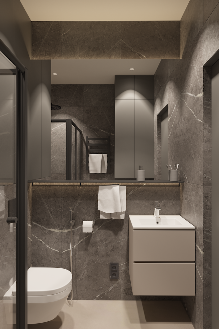 Однушка со сложной геометрией помещения