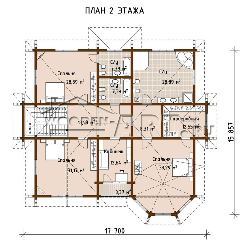 «Амур» 467 кв. м. Проекты деревянных домов
