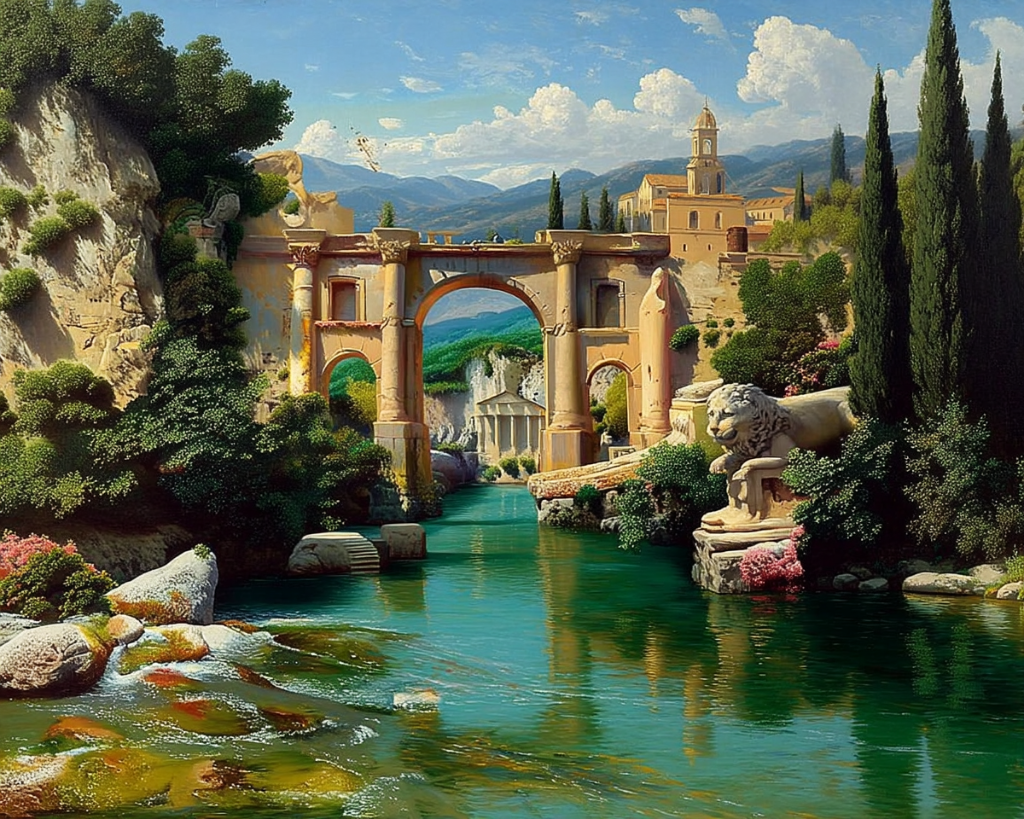 "Замок у воды"  Холст, масло. 80 х 100 см.  300 000 ₽