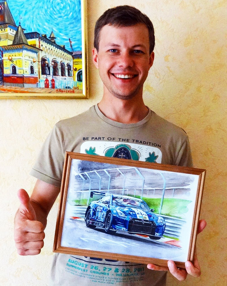 День рождения у Марка Шульжицкого и я подарил ему мою картину. Еще раз с днем рождения тебя Марк ))) 11.07.2016