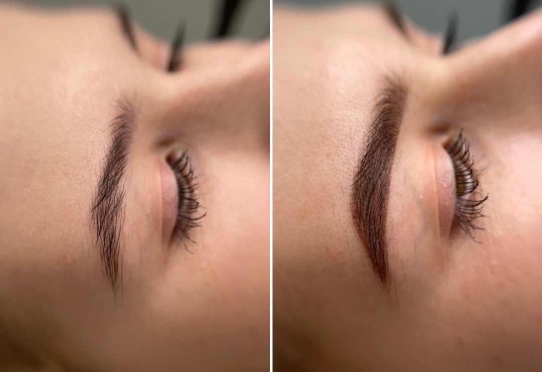 БРОВИ сразу после процедуры. Перманентный макияж и удаление старого татуажа в Ростове-на-Дону Дарья Исакова