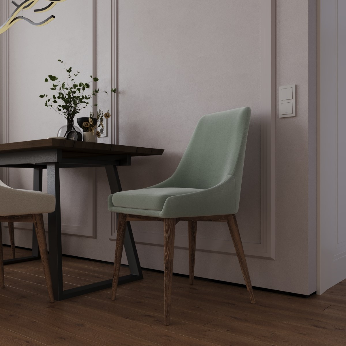 Профессиональный 3D визуализация гостиной в современном стиле, с вниманием к отделке и атмосфере, выполненная быстро и с высоким уровнем реализма