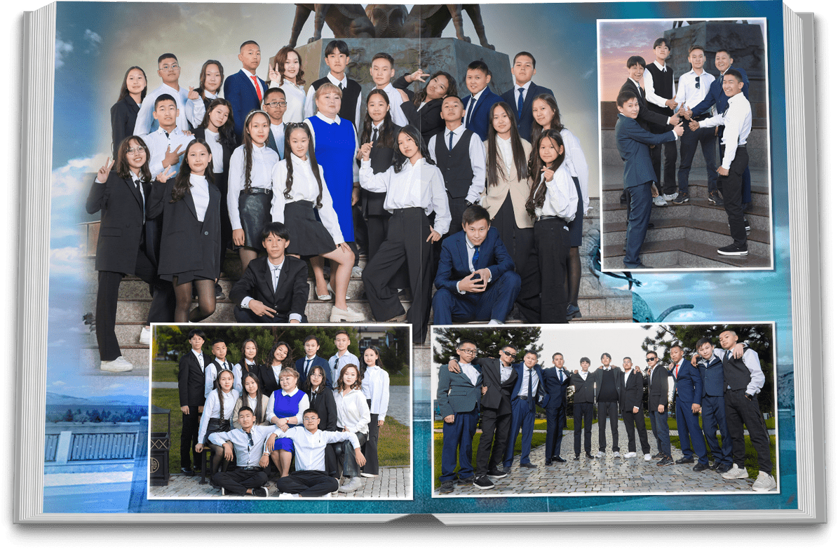 Фотокнига «Осень 10». Фотоальбомы для выпускников в Кызыле и республике Тыва