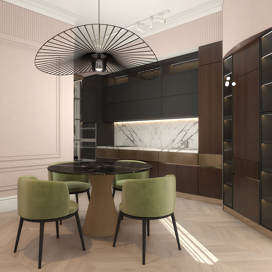 Интерьер кухни-столовой