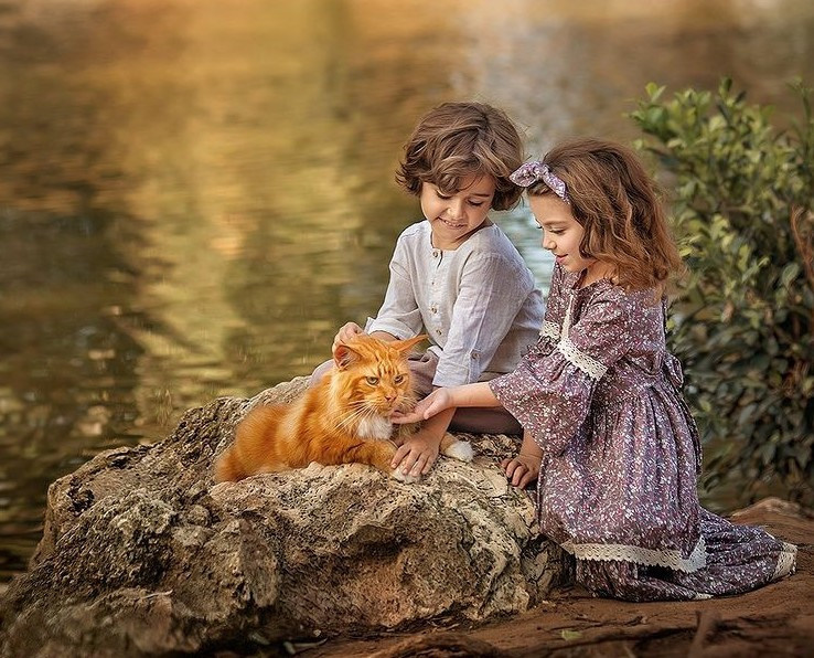 Fotografia all`aperto per bambini e famiglie + Effetto 3D nella fotografia. Fotografa Elena Mikhailova