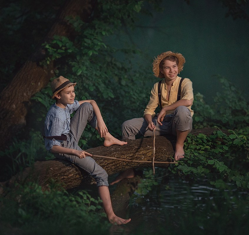 Fotografia all`aperto per bambini e famiglie + Effetto 3D nella fotografia. Fotografa Elena Mikhailova