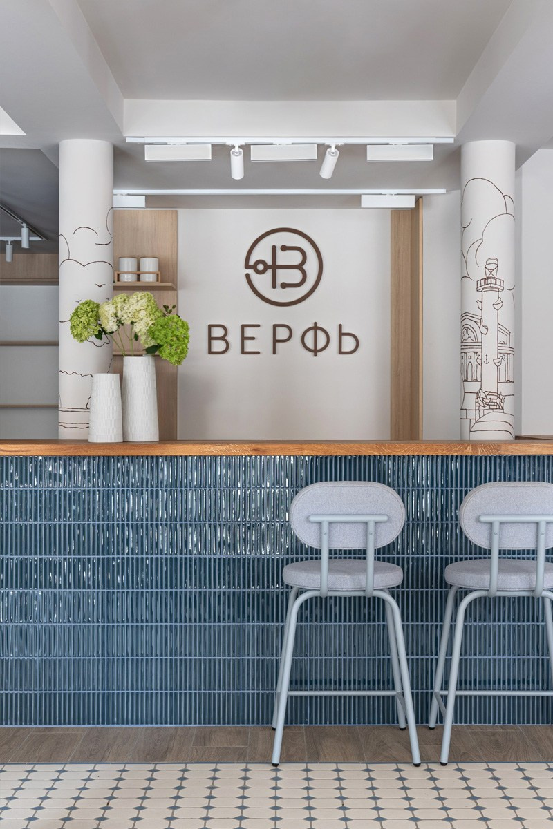 Nizhny Novgorod, Bolshaya Pokrovskaya 9, together with designer Yana Meglitskaya. Olga Goldina architectural interior design, styling and staging