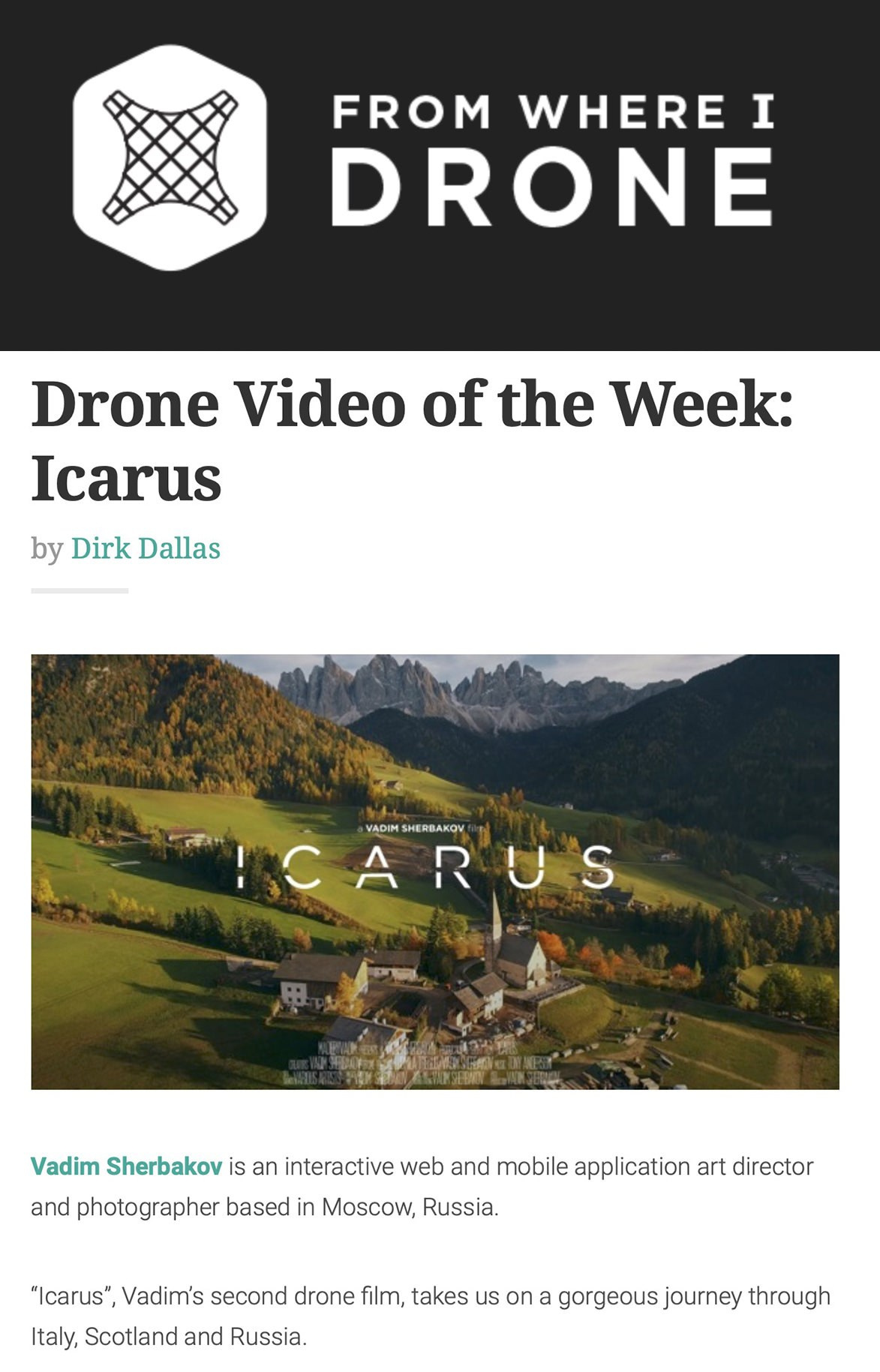 Press. Vadim Sherbakov Portfolio