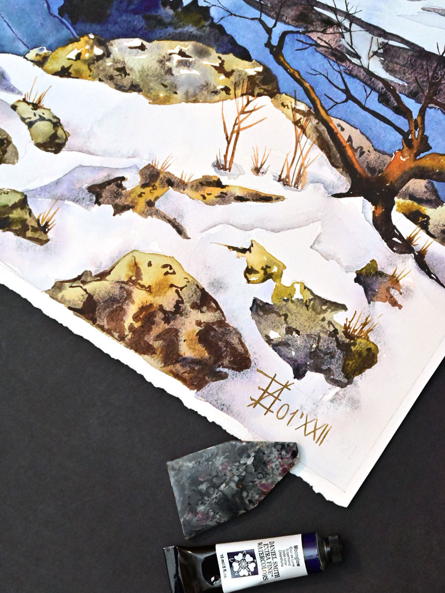 Плато Лаго-Наки, Адыгея. ФотоКисточка. Акварель. Арт-галерея картин Анастасии Дерий