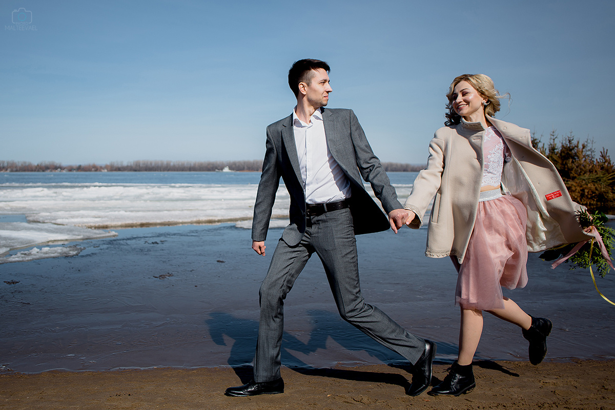 Весенняя свадебная прогулка. Фотограф в Самаре Мальтеева Эльвира