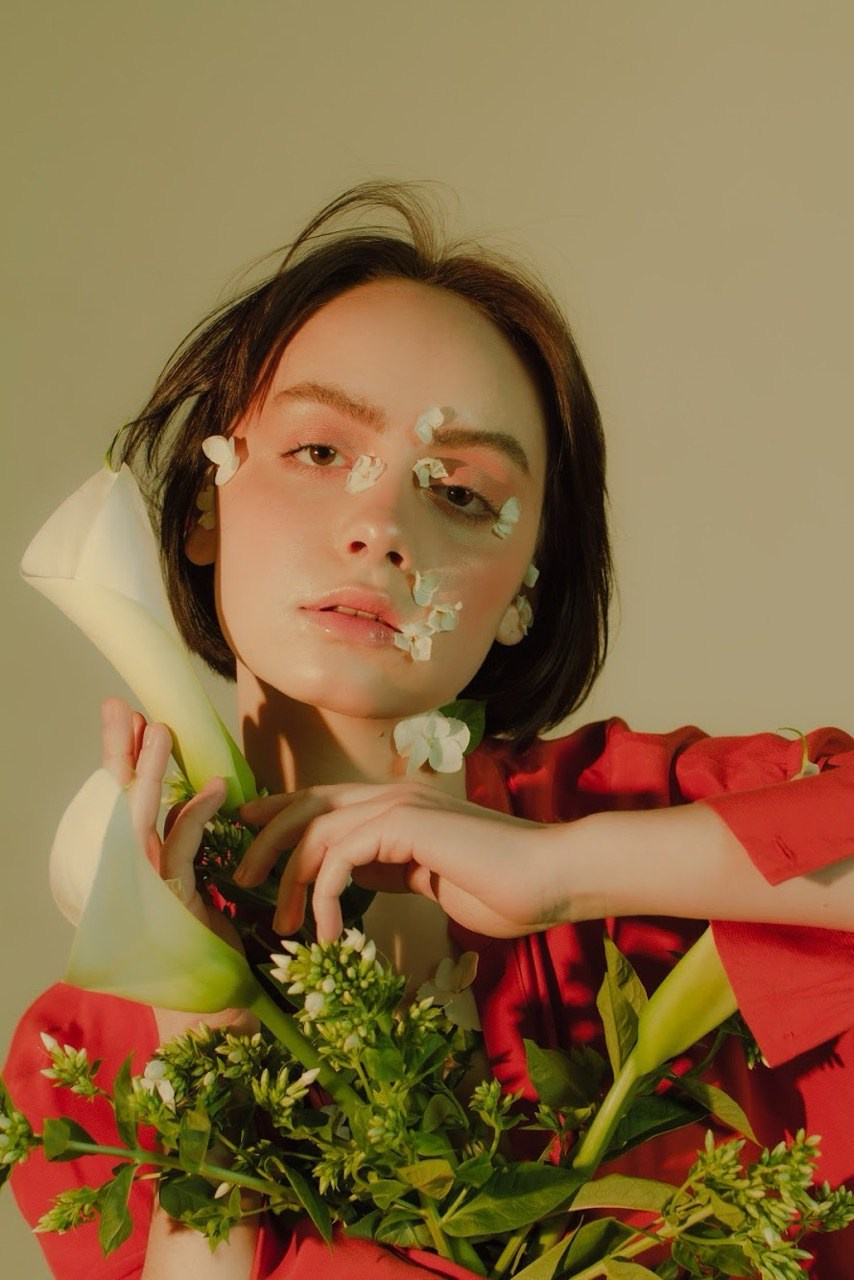 Girl with flowers. Визажист Санкт-Петербург / Москва Ксения Токарева