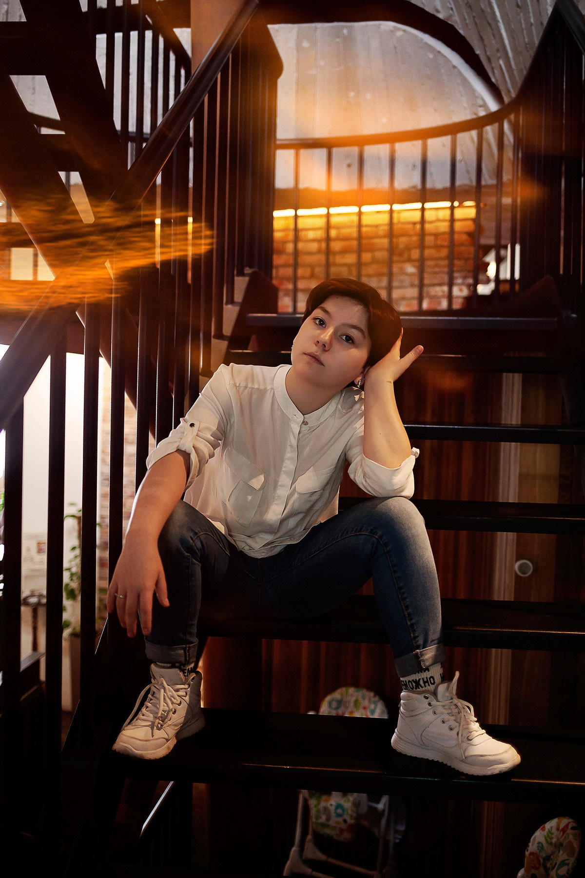 Фотосессия сестричек в ТЦ. Детский и семейный фотограф в Москве Левандовская Анастасия