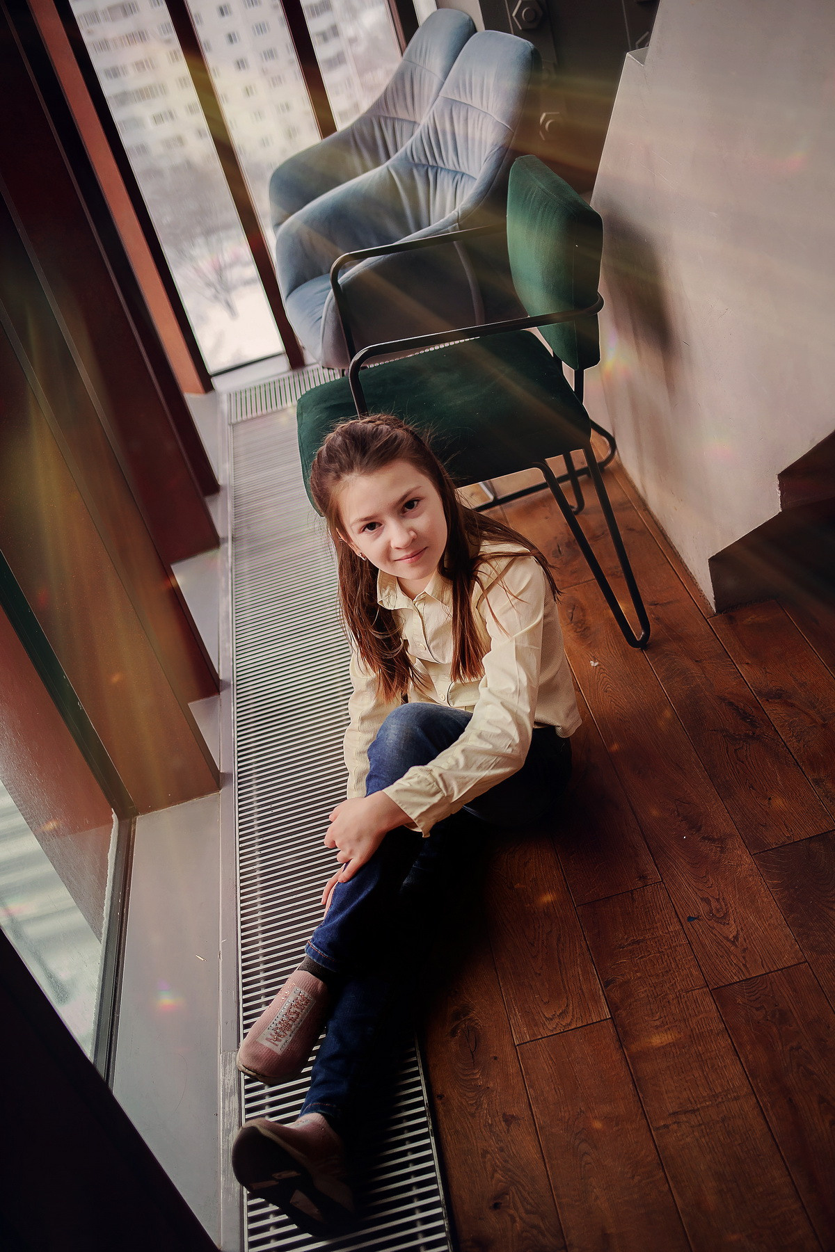 Фотосессия сестричек в ТЦ. Детский и семейный фотограф в Москве Левандовская Анастасия