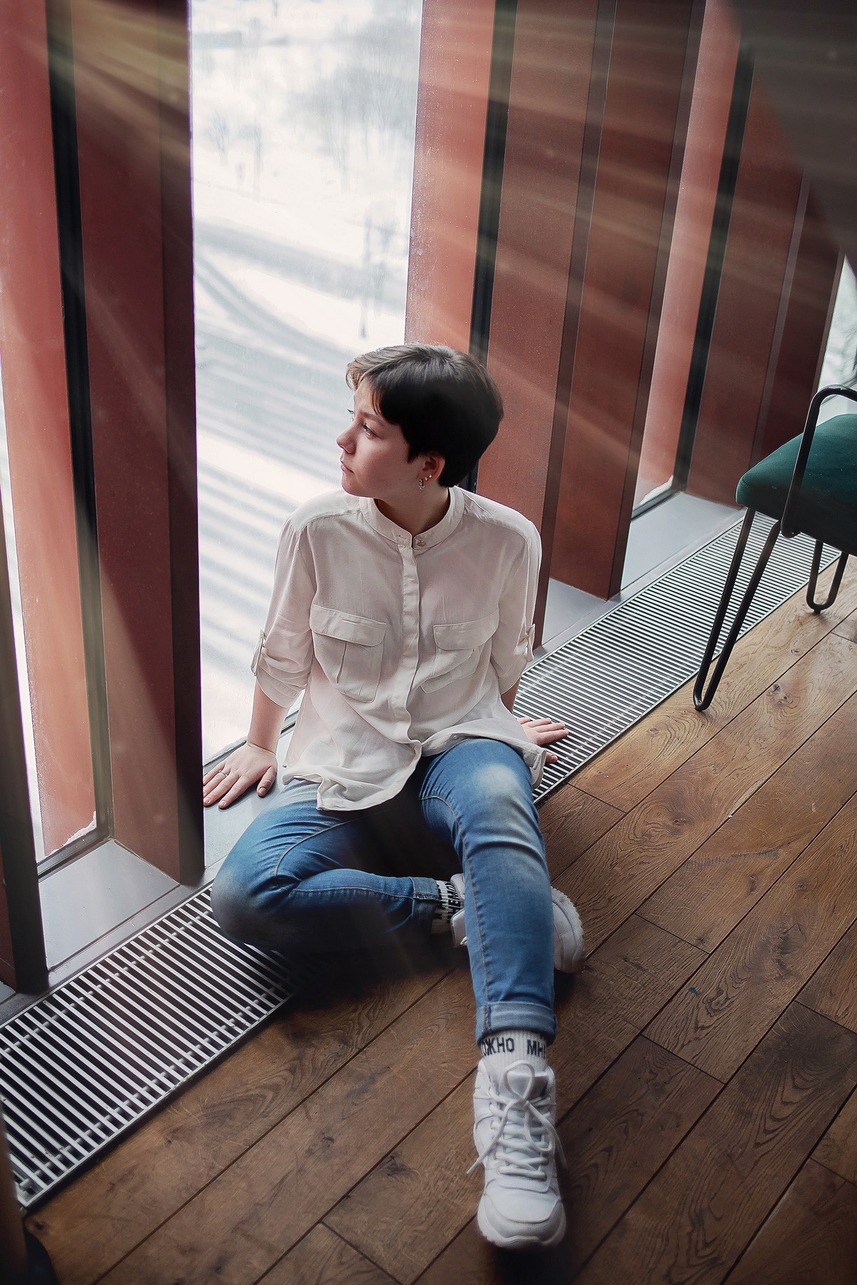 Фотосессия сестричек в ТЦ. Детский и семейный фотограф в Москве Левандовская Анастасия