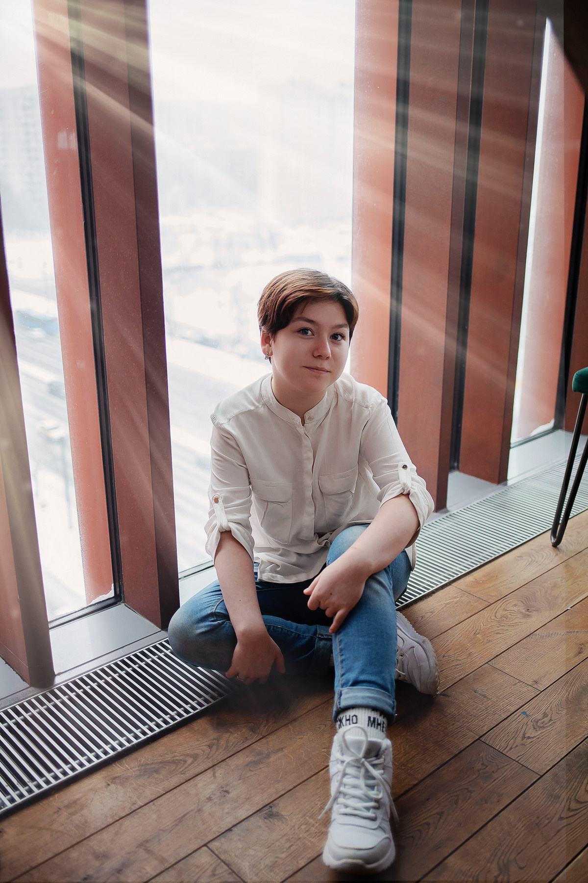 Фотосессия сестричек в ТЦ. Детский и семейный фотограф в Москве Левандовская Анастасия