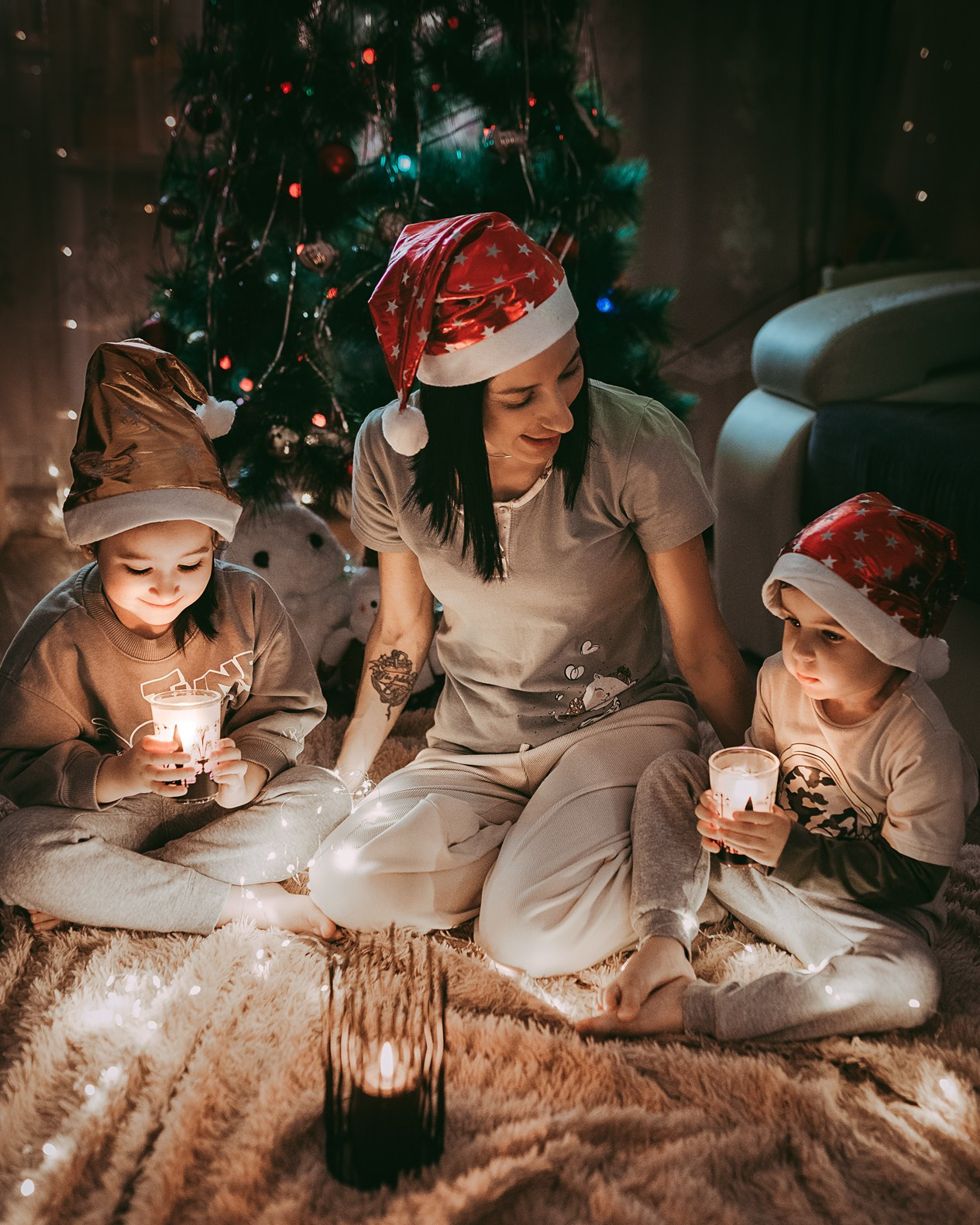 Новогодняя: Рита, Тигран и Регина. Фотограф г. Хабаровск