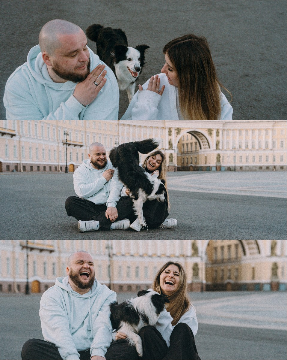 Таня, Дима и Чейси. Фотограф анималист в Москве и Санкт-Петербурге Свиридова Анна