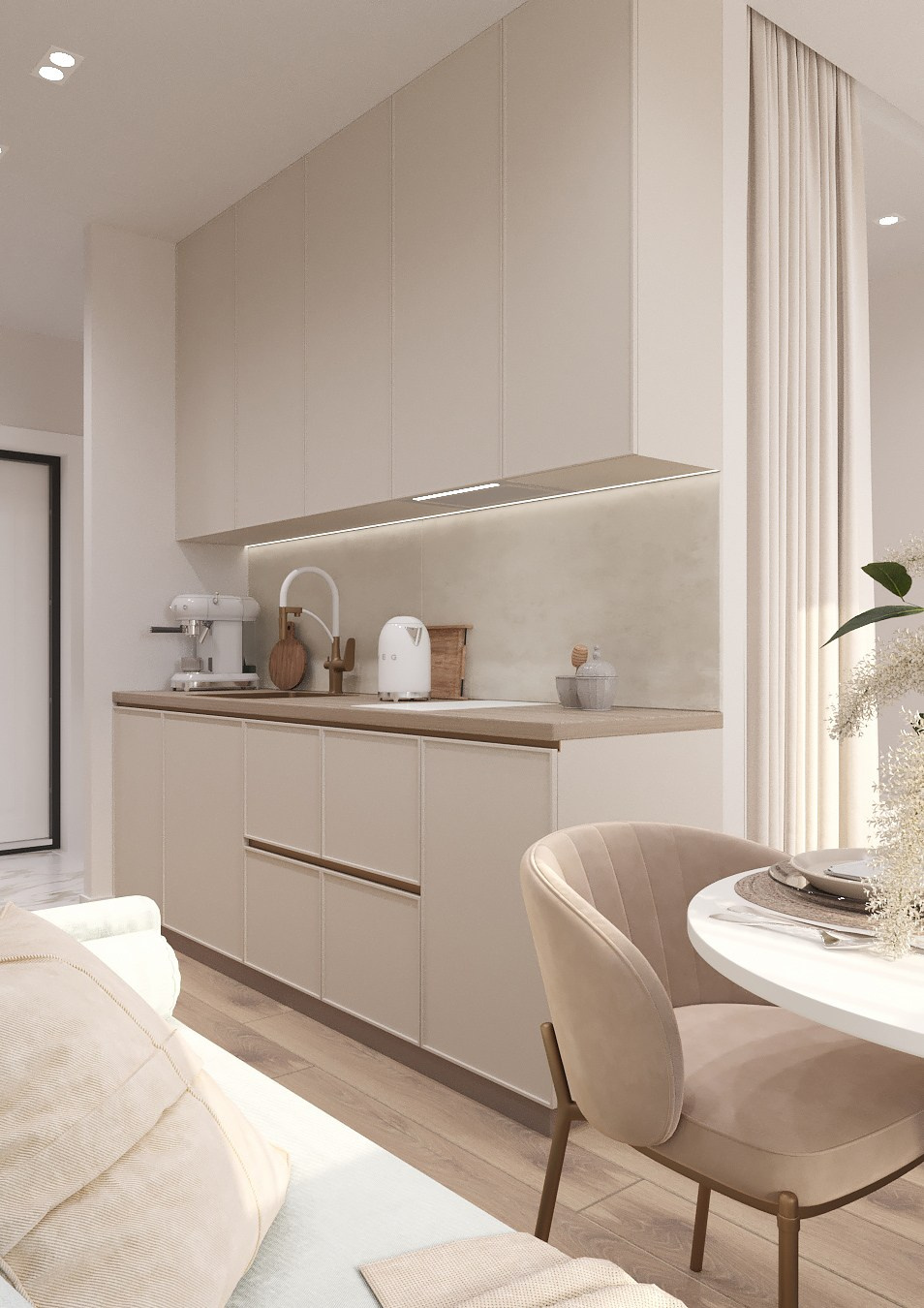 ЖК СитиТауэрс 27 кв. м. Дизайнер интерьера Ирина Бовыкина