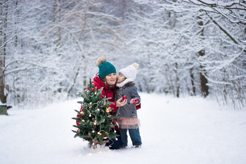 Зима в лесу. Фотосессия беременности — Крылова Натали — Москва