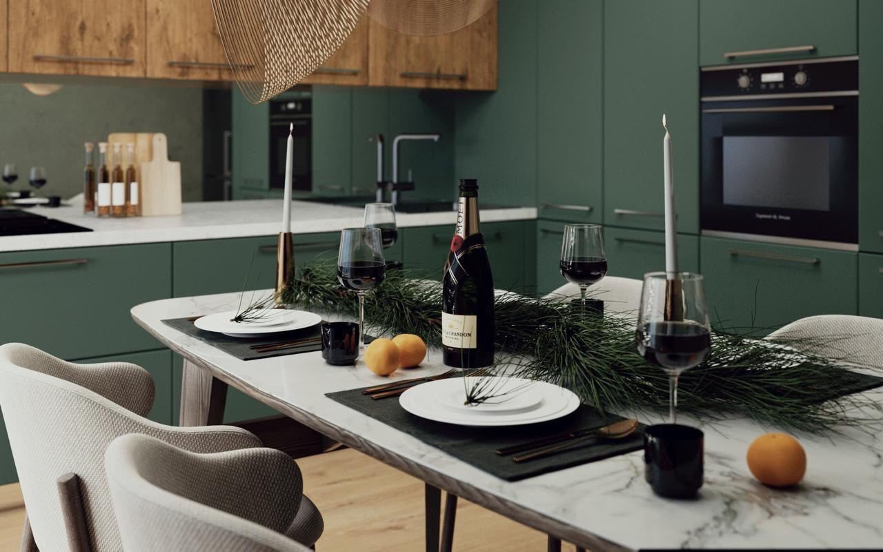 Кухня для молодой пары (г. Кемерово). Ирина Змазнева_Дизайнер интерьера_Новосибирск