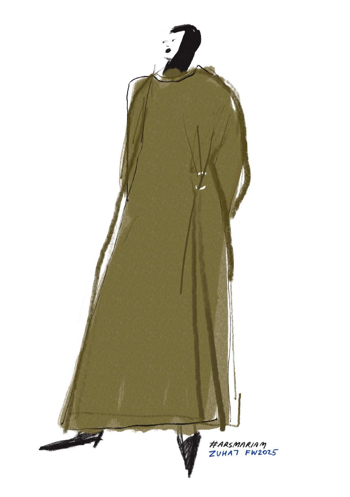 Zuhat FW 2025. Фэшн иллюстратор из Москвы Власенко Мария