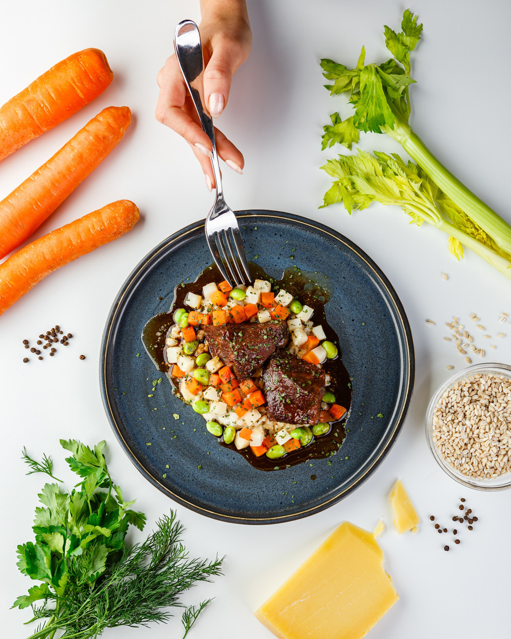 Фотосъемка еды для ресторанов, меню, доставки. Фудфото и предметная съемка, Москва. Burakova&Prigarin Photography