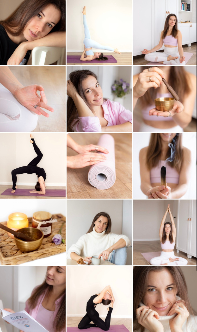 Контент съёмка для тренера по йоге. Фотограф СПб Юлия Ерошевская, предметный фотограф