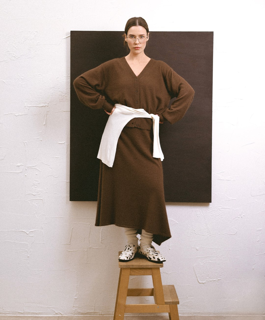 Lookbook in studio with collages. Katya Che | Photographer | Beograd