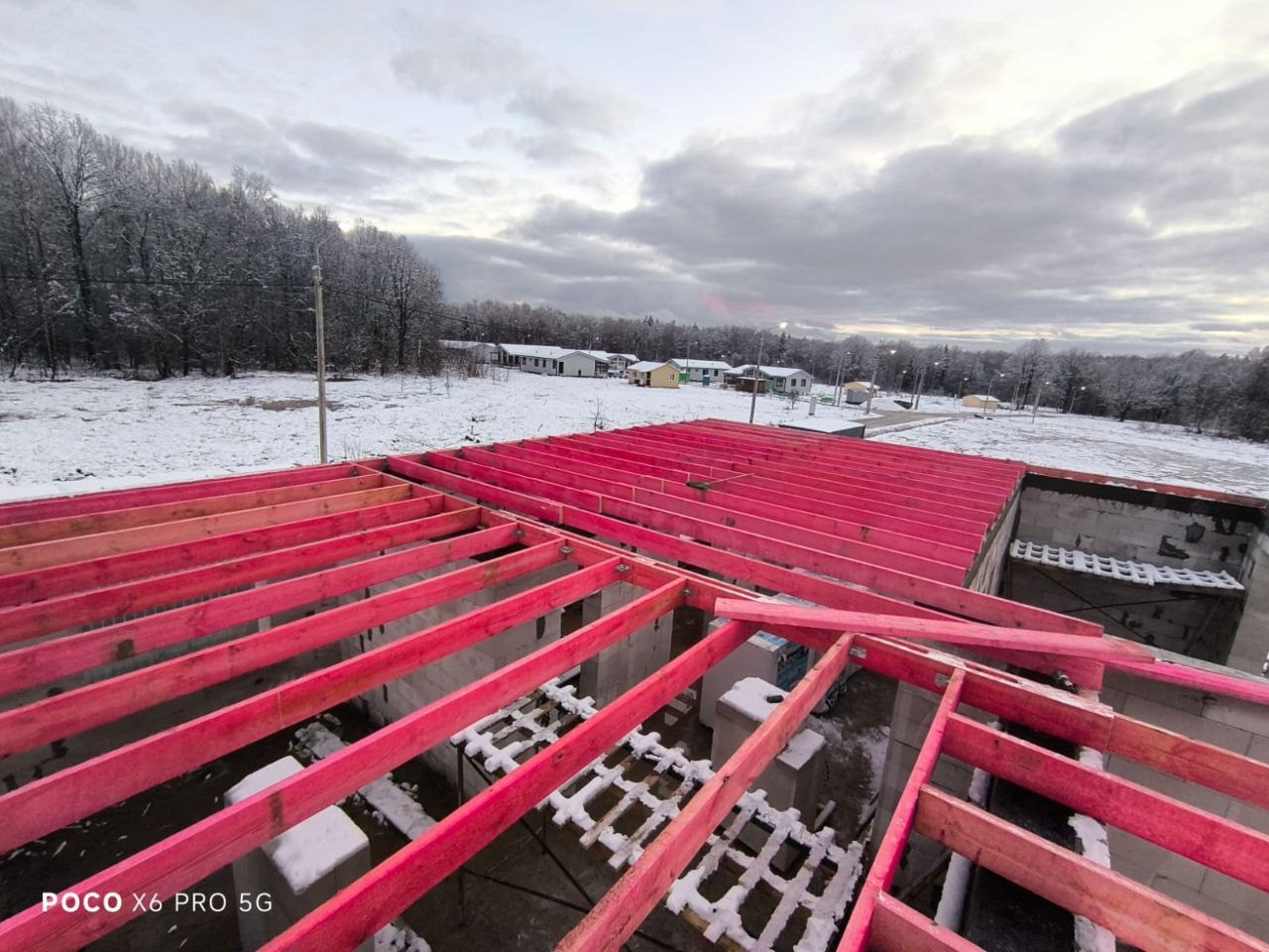 Монтаж деревянного перекрытия